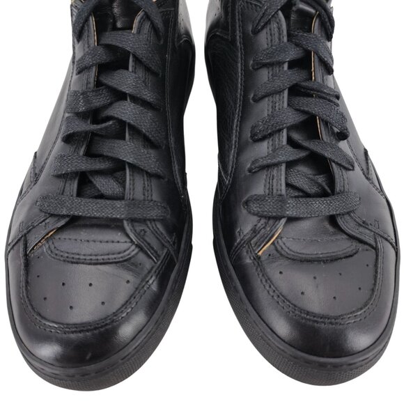 MM6 Maison Margiela Black Nappa Calfskin High Top Sneakers Mens 7 Casual Shoes - Picture 2 of 10